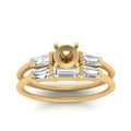 Thumbnail 26 - semi-mount-bar-set-diamond-ring-with-matching-3-baguette-wedding-band-in-yellow-gold-FDENS100SMANGLE5-NL-YG