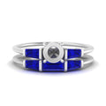 Thumbnail 16 - semi-mount-bar-set-sapphire-ring-with-matching-3-baguette-wedding-band-in-white-gold-FDENS100SMGSABL-NL-WG