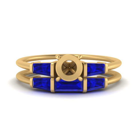 semi-mount-bar-set-sapphire-ring-with-matching-3-baguette-wedding-band-in-yellow-gold-FDENS100SMGSABL-NL-YG