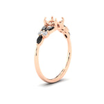 Load image into Gallery viewer, semi-mount-big-floral-vintage-black-diamond-engagement-ring-in-rose-gold-fdenr11603smrgblackangle2-nl-rg.jpg?v=1764930431
