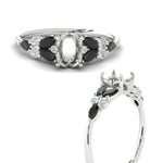 Load image into Gallery viewer, semi-mount-big-floral-vintage-black-diamond-engagement-ring-in-white-gold-fdenr11603smrgblackangle3-nl-wg.jpg?v=1764930432
