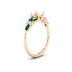 Load image into Gallery viewer, semi-mount-big-floral-vintage-emerald-engagement-ring-in-rose-gold-fdenr11603smrgemgrangle2-nl-rg.jpg?v=1764930432
