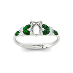 Load image into Gallery viewer, semi-mount-big-floral-vintage-emerald-engagement-ring-in-white-gold-fdenr11603smrgemgrangle5-nl-wg.jpg?v=1764930432
