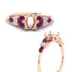 Load image into Gallery viewer, semi-mount-big-floral-vintage-pink-sapphire-engagement-ring-in-rose-gold-fdenr11603smrgsadrpiangle3-nl-rg.jpg?v=1764930431
