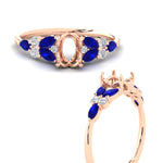 Load image into Gallery viewer, semi-mount-big-floral-vintage-sapphire-engagement-ring-in-rose-gold-fdenr11603smrgsablangle3-nl-rg.jpg?v=1764930431

