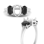 Load image into Gallery viewer, semi-mount-black-diamond-3-stone-basket-engagement-ring-in-white-gold-FD10416SMRGBLACKANGLE3-NL-WG_66122c30-8a2e-45aa-b9f2-8b88340423e8
