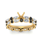 Load image into Gallery viewer, semi-mount-black-diamond-floating-marquise-accent-ring-with-eternity-wedding-band-in-yellow-gold-FDEWB9398SMGBLACKANGLE5-NL-YG.jpg?v=1758802425
