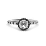 Load image into Gallery viewer, semi-mount-black-diamond-halo-petite-engagement-ring-in-white-gold-FD8523SMRGBLACKANGLE3-NL-WG
