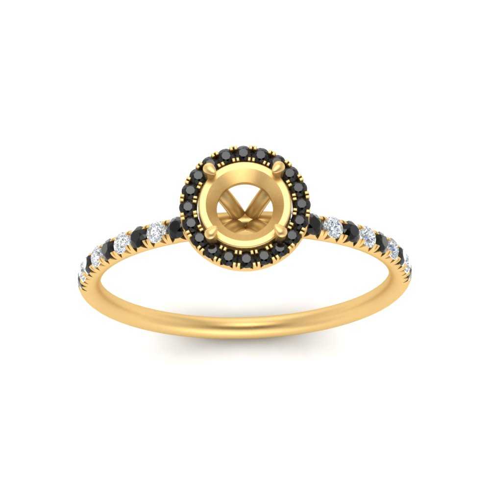 semi-mount-black-diamond-halo-petite-engagement-ring-in-yellow-gold-FD8523SMRGBLACKANGLE3-NL-YG