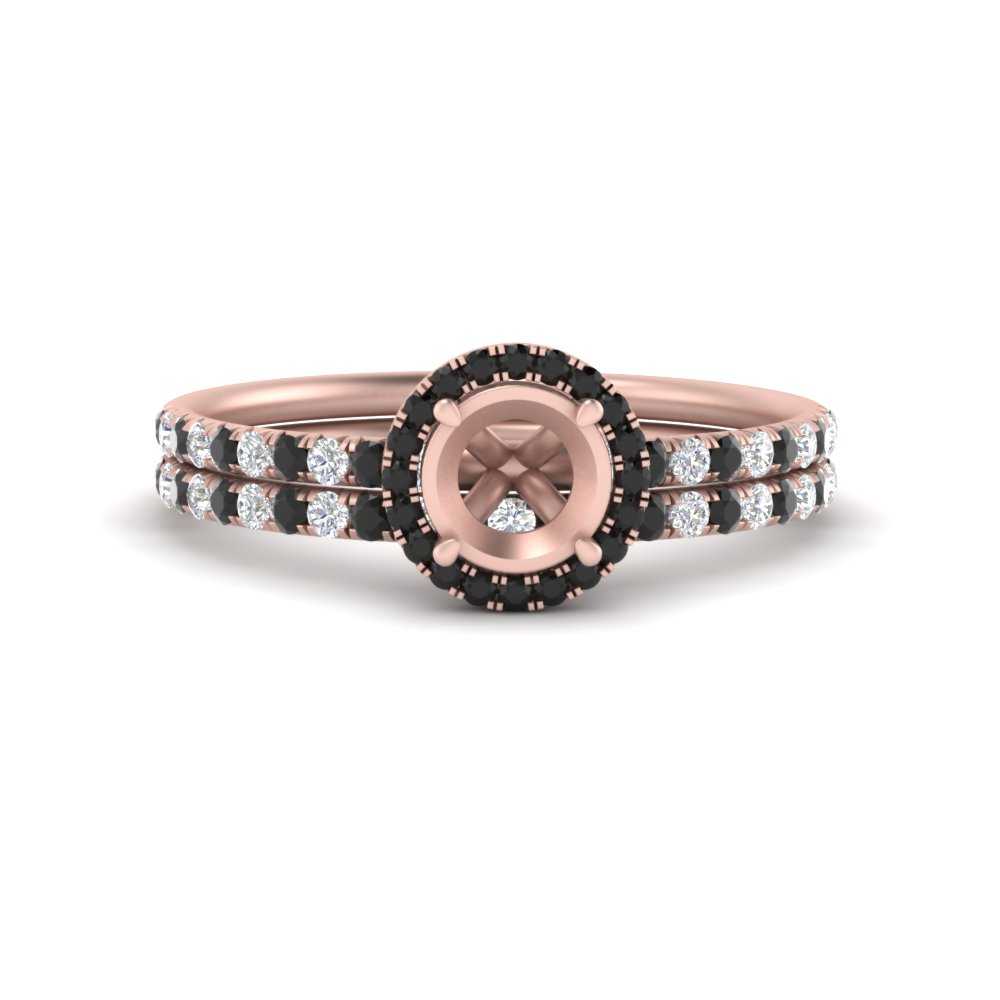 semi-mount-black-diamond-halo-wedding-ring-set-in-rose-gold-FD8523SMGBLACK-NL-RG