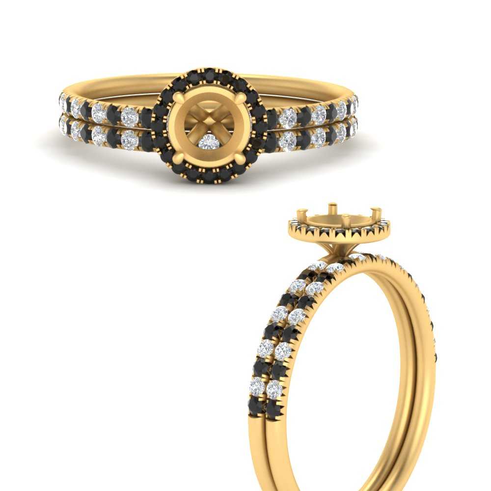 semi-mount-black-diamond-halo-wedding-ring-set-in-yellow-gold-FD8523SMGBLACK-NL-YG