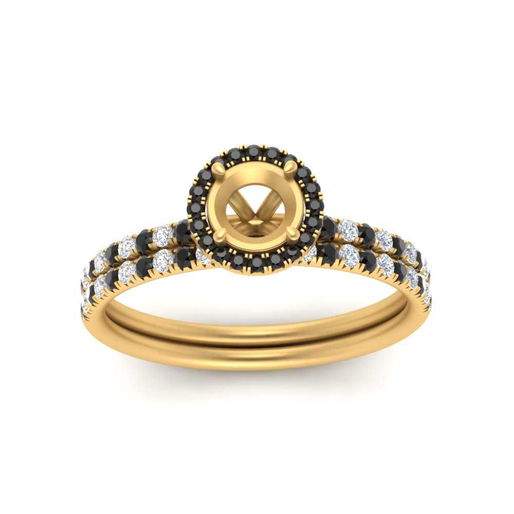 semi-mount-black-diamond-halo-wedding-ring-set-in-yellow-gold-FD8523SMGBLACK-NL-YG