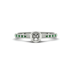 Load image into Gallery viewer, semi-mount-cathedral-pave-diamond-engagement-ring-with-emerald-in-white-gold-FD11145SMRGEMGR-NL-WG.png?v
