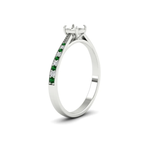Load image into Gallery viewer, semi-mount-cathedral-pave-diamond-engagement-ring-with-emerald-in-white-gold-FD11145SMRGEMGRANGLE2-NL-WG.png?v
