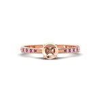 Load image into Gallery viewer, semi-mount-cathedral-pave-diamond-engagement-ring-with-pink-sapphire-in-rose-gold-FD11145SMRGSADRPI-NL-RG.png?v
