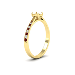 Load image into Gallery viewer, semi-mount-cathedral-pave-diamond-engagement-ring-with-ruby-in-yellow-gold-FD11145SMRGRUDRANGLE2-NL-YG.png?v
