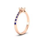 Load image into Gallery viewer, semi-mount-cathedral-pave-diamond-engagement-ring-with-sapphire-in-rose-gold-FD11145SMRGSABLANGLE2-NL-RG.png?v
