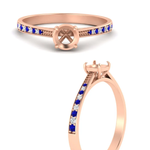 Load image into Gallery viewer, semi-mount-cathedral-pave-diamond-engagement-ring-with-sapphire-in-rose-gold-FD11145SMRGSABLANGLE3-NL-RG.png?v
