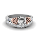 Load image into Gallery viewer, semi-mount-celtic-diamond-ring-and-matching-band-in-14K-white-gold-FDENS2255B4SM-NL-WG?v=1757052345
