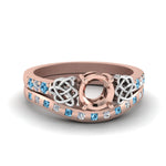 Load image into Gallery viewer, semi-mount-celtic-diamond-ring-and-matching-band-with-blue-topaz-in-14K-rose-gold-FDENS2255B4SMGICBLTO-NL-RG?v=1757052415
