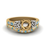 Load image into Gallery viewer, semi-mount-celtic-diamond-ring-and-matching-band-with-blue-topaz-in-14K-yellow-gold-FDENS2255B4SMGICBLTO-NL-YG?v=1757052345
