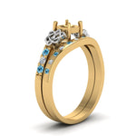 Load image into Gallery viewer, semi-mount-celtic-diamond-ring-and-matching-band-with-blue-topaz-in-14K-yellow-gold-FDENS2255B4SMGICBLTOANGLE2-NL-YG?v=1757052345
