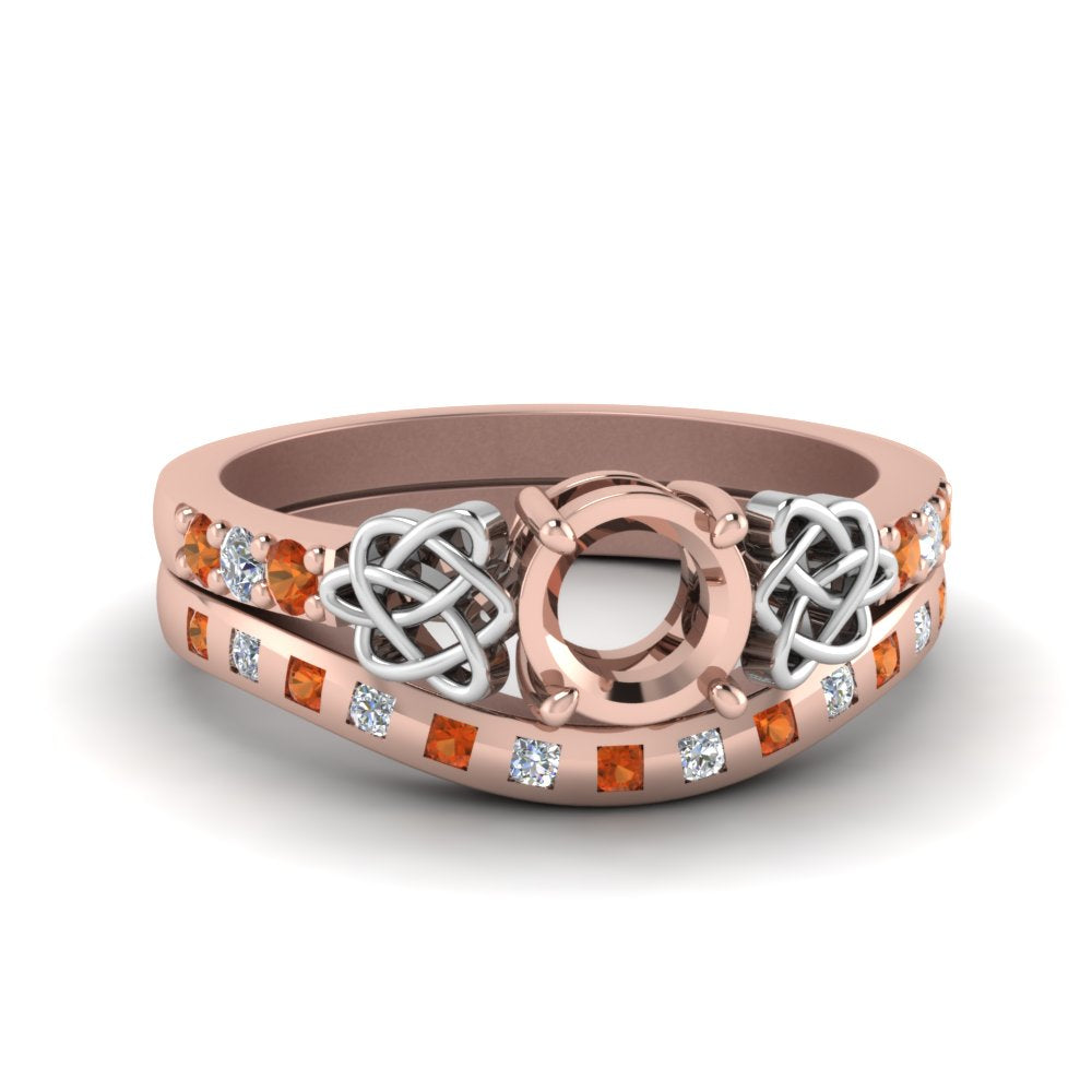 semi-mount-celtic-diamond-ring-and-matching-band-with-orange-sapphire-in-14K-rose-gold-FDENS2255B4SMGSAOR-NL-RG?v=1757052345