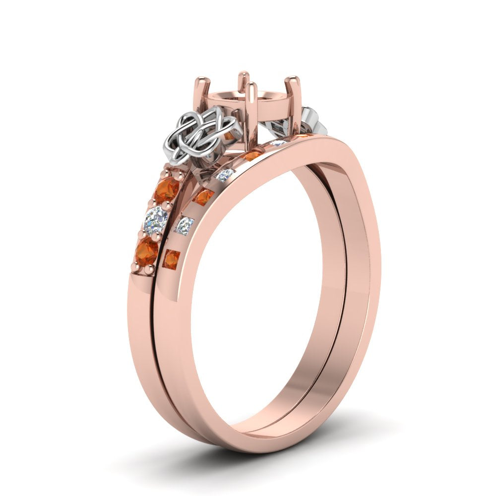 semi-mount-celtic-diamond-ring-and-matching-band-with-orange-sapphire-in-14K-rose-gold-FDENS2255B4SMGSAORANGLE2-NL-RG?v=1757052345