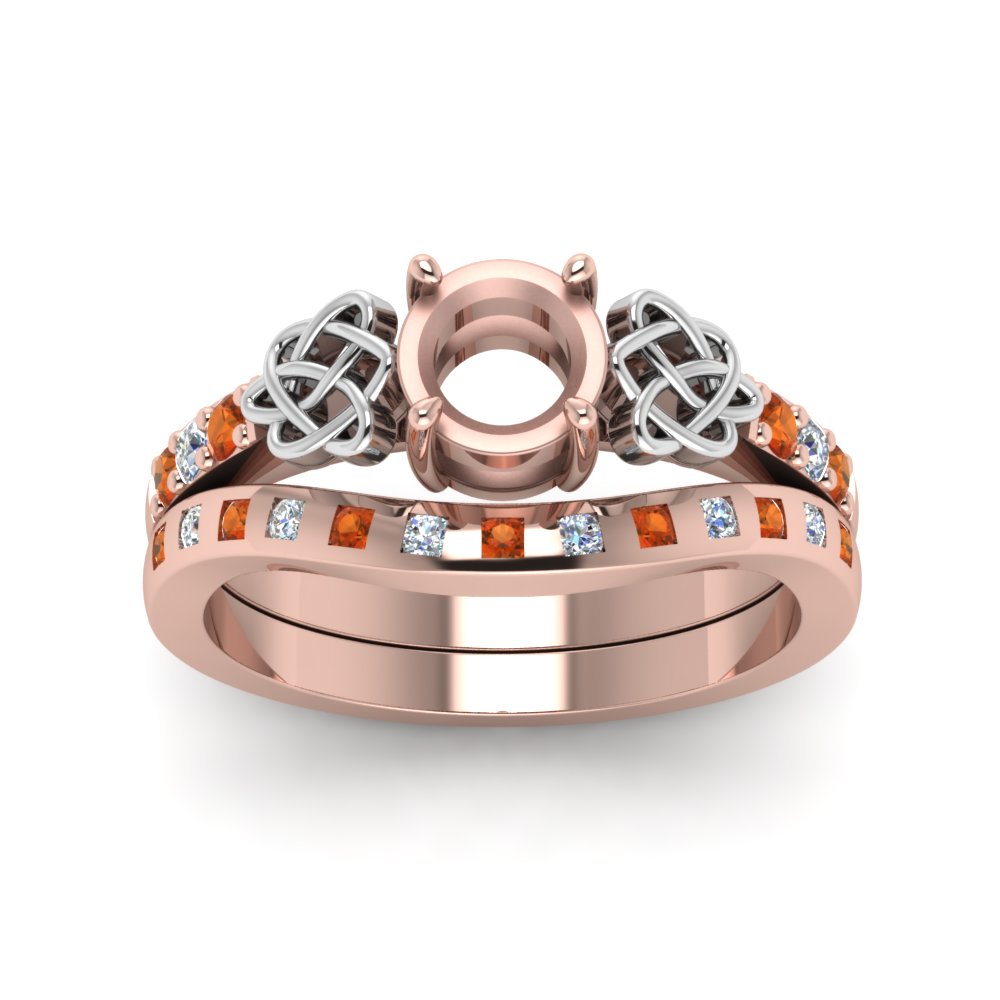 semi-mount-celtic-diamond-ring-and-matching-band-with-orange-sapphire-in-14K-rose-gold-FDENS2255B4SMGSAORANGLE5-NL-RG?v=1757052345