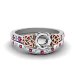 Load image into Gallery viewer, semi-mount-celtic-diamond-ring-and-matching-band-with-pink-sapphire-in-950-Platinum-FDENS2255B4SMGSADRPI-NL-WG?v=1757052345
