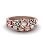 Load image into Gallery viewer, semi-mount-celtic-diamond-ring-and-matching-band-with-ruby-in-14K-rose-gold-FDENS2255B4SMGRUDR-NL-RG?v=1757052345
