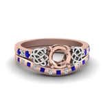 Load image into Gallery viewer, semi-mount-celtic-diamond-ring-and-matching-band-with-sapphire-in-14K-rose-gold-FDENS2255B4SMGSABL-NL-RG?v=1757052345
