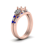 Load image into Gallery viewer, semi-mount-celtic-diamond-ring-and-matching-band-with-sapphire-in-14K-rose-gold-FDENS2255B4SMGSABLANGLE2-NL-RG?v=1757052345
