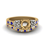 Load image into Gallery viewer, semi-mount-celtic-diamond-ring-and-matching-band-with-sapphire-in-14K-yellow-gold-FDENS2255B4SMGSABL-NL-YG?v=1757052345
