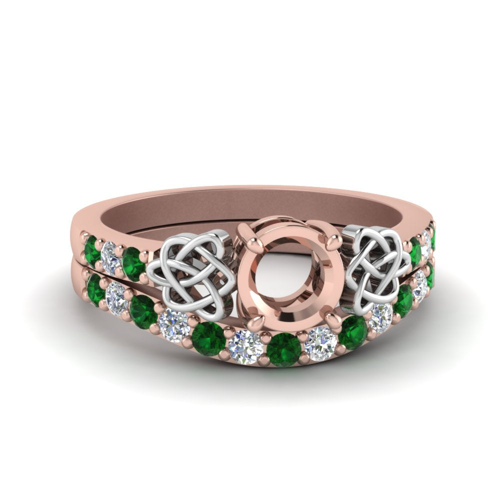 semi-mount-celtic-diamond-wedding-ring-set-with-emerald-in-14K-rose-gold-FDENS2255B1SMGEMGR-NL-RG?v=1757057026