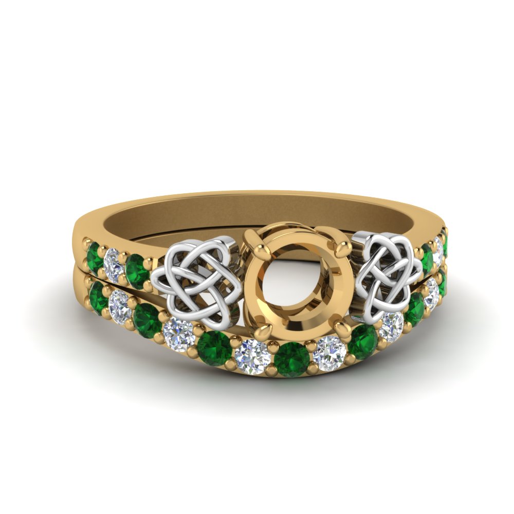 semi-mount-celtic-diamond-wedding-ring-set-with-emerald-in-14K-yellow-gold-FDENS2255B1SMGEMGR-NL-YG?v=1757057026