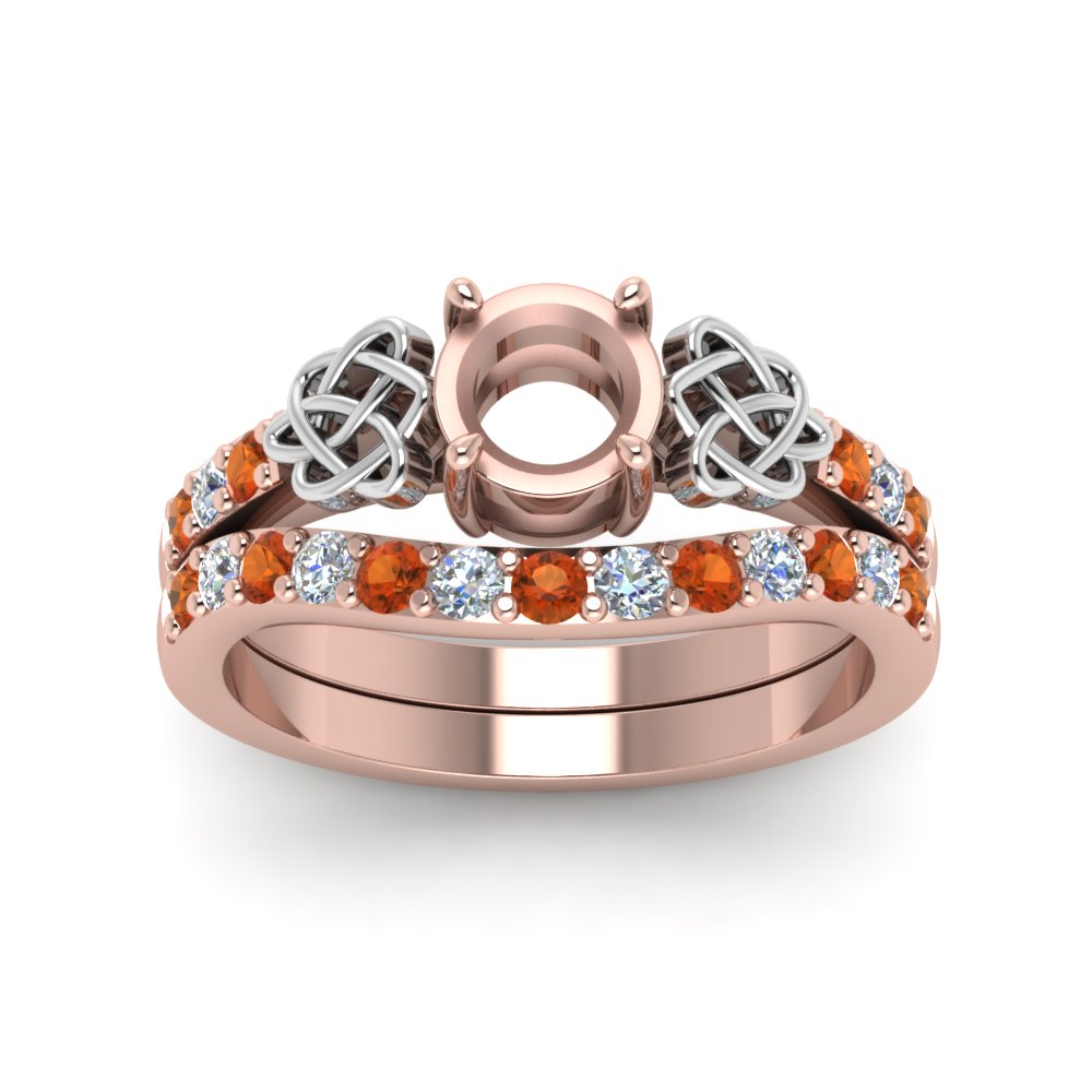 semi-mount-celtic-diamond-wedding-ring-set-with-orange-sapphire-in-14K-rose-gold-FDENS2255B1SMGSAORANGLE5-NL-RG?v=1757057026