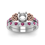 Load image into Gallery viewer, semi-mount-celtic-diamond-wedding-ring-set-with-pink-sapphire-in-14K-white-gold-FDENS2255B1SMGSADRPIANGLE5-NL-WG?v=1757057026
