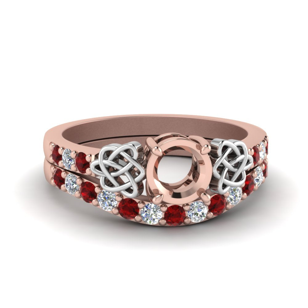 semi-mount-celtic-diamond-wedding-ring-set-with-ruby-in-14K-rose-gold-FDENS2255B1SMGRUDR-NL-RG?v=1757057026
