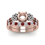 Load image into Gallery viewer, semi-mount-celtic-diamond-wedding-ring-set-with-ruby-in-14K-rose-gold-FDENS2255B1SMGRUDRANGLE5-NL-RG?v=1757057026
