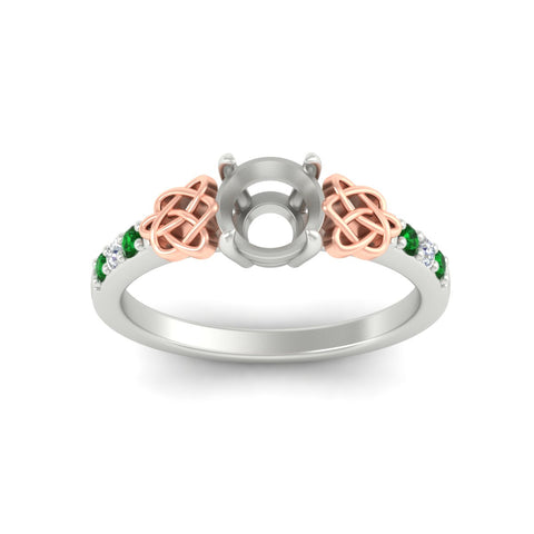 semi-mount-celtic-emerald-two-tone-engagement-ring-in-white-gold-fdens2255smrgemgrangle5-nl-wg