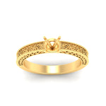 Load image into Gallery viewer, semi-mount-celtic-engraved-solitaire-ring-in-yellow-gold-fdenr8544smrangle5-nl-yg
