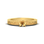 Load image into Gallery viewer, semi-mount-celtic-engraved-solitaire-ring-in-yellow-gold-fdenr8544smrsleep-nl-yg
