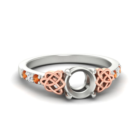 semi-mount-celtic-orange-sapphire-two-tone-engagement-ring-in-white-gold-fdens2255smrgsaorsleep-nl-wg
