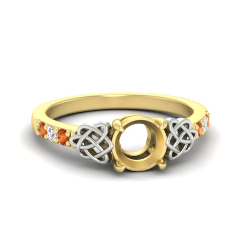 semi-mount-celtic-orange-sapphire-two-tone-engagement-ring-in-yellow-gold-fdens2255smrgsaorsleep-nl-yg