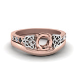 Load image into Gallery viewer, semi-mount-celtic-wedding-set-with-black-diamond-in-14K-rose-gold-FDENS2255B3SMGBLACK-NL-RG?v=1756977152
