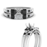 Load image into Gallery viewer, semi-mount-channel-three-stone-diamond-engagement-ring-with-black-diamond-in-white-gold-FDENS205SMGBLACK-NL-WG.jpg
