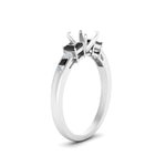 Load image into Gallery viewer, Semi Mount Channel Three Stone Classic Ring
