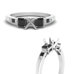 Load image into Gallery viewer, Semi Mount Channel Three Stone Classic Ring
