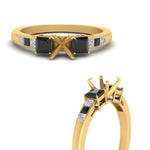 Load image into Gallery viewer, Semi Mount Channel Three Stone Classic Ring
